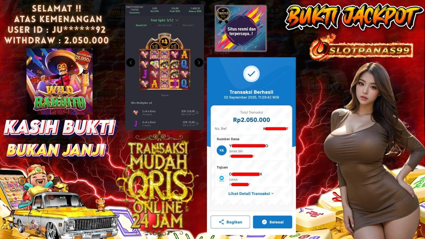 SLOTPANAS99 JACKPOT SLOT WILD BANDITO